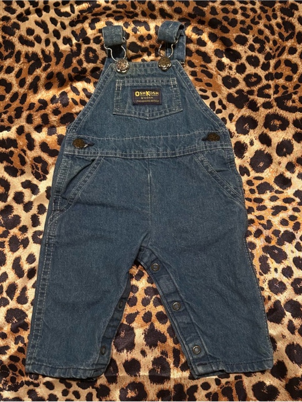 Vintage Baby OshKosh B'Gosh Vestbak Denim Bib Overalls